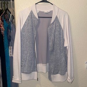GAP cream and grey light-weight jacket